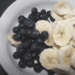 avocado smoothie with blueberries and banana